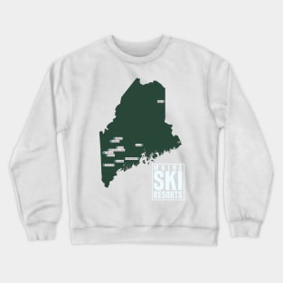 The Ski Resorts of Maine Crewneck Sweatshirt